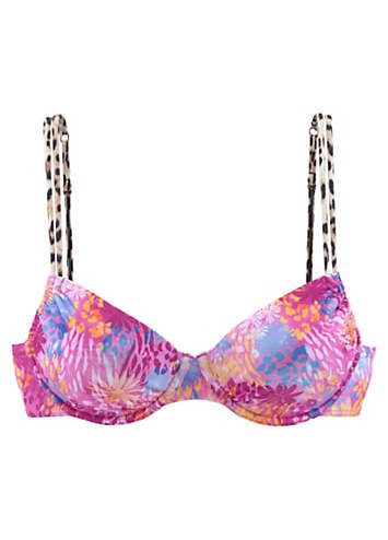 Buffalo Haruna Print Underwired Bikini Top Freemans