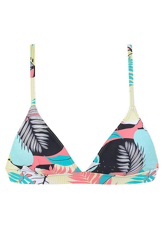 Active By LASCANA Tropical Print Triangle Bikini Top Freemans