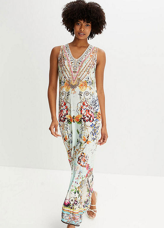 Bonprix Floral Print Maxi Dress Freemans