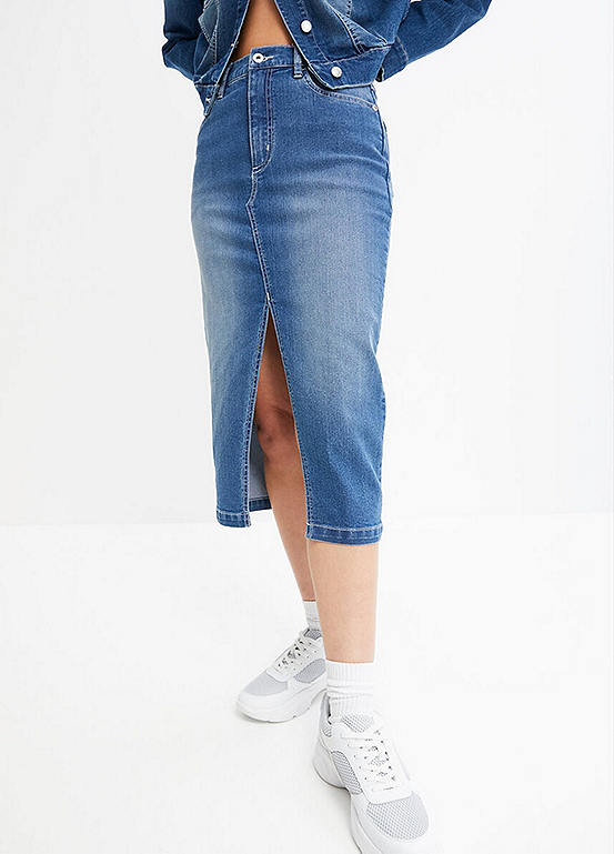 Bonprix Midi Denim Skirt Freemans