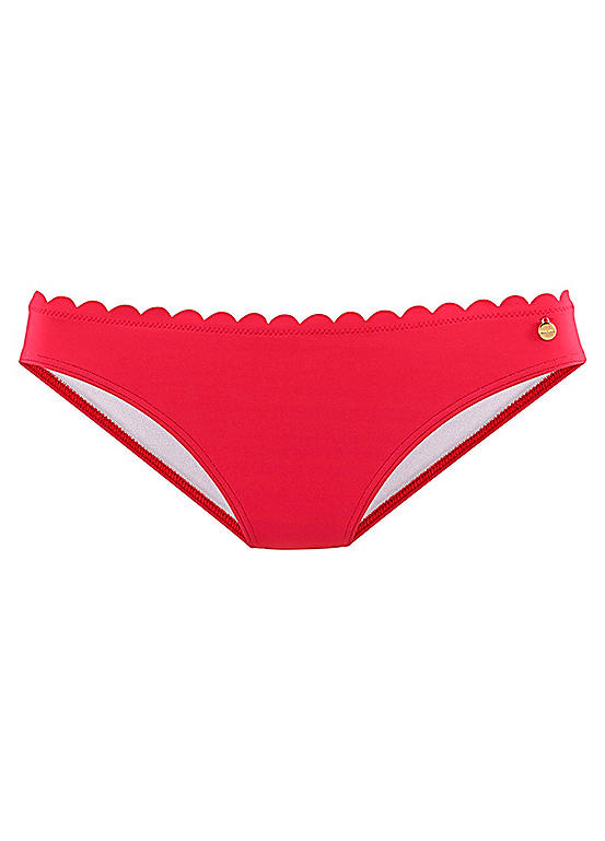 LASCANA Scalloped Edge Classic Bikini Bottoms Freemans