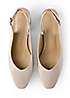 Freemans Wide Fitting Slingback Nude Patent Court Shoes Freemans