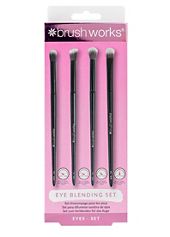 Brushworks Eye Blending Set – 4 Make-up Pinsel Für Lidschatten, Superweiche Taklon-Borsten, Vegan, Cruelty-free
