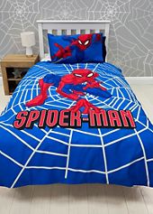 Satin Single Duvet Cover Set Spiderman Patterned