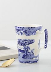 Spode Mug Italien Bleu, Lot De 4 (bleu, Blanc, 4 Pièces (lot