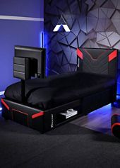 X Rocker HQ High Sleeper Gaming Bed With Desk | Freemans