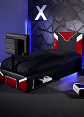 X Rocker HQ High Sleeper Gaming Bed With Desk | Freemans