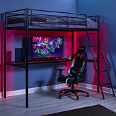 X Rocker Armada Dual Bunk Bed with Gaming Desk | Freemans