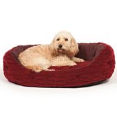 rosewood grey teddy bear cat bed