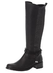 rieker knee length black boots