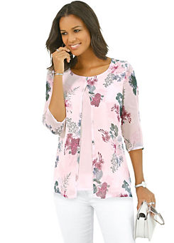 2-In-1 Floral Detailed Blouse