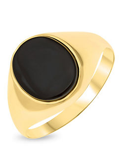 9ct Yellow Gold & Onyx Men’s Signet Ring