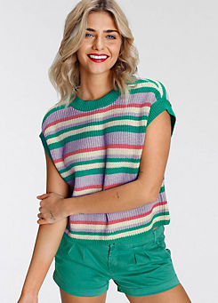 AJC Striped Knitted Tank Top