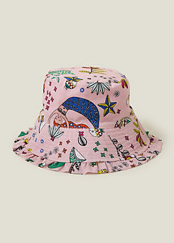 Accessorize Girls Mermaid Bucket Hat