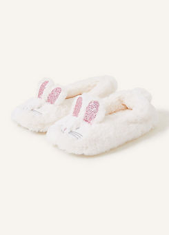 Accessorize Kids Bunny Ballerina Slippers