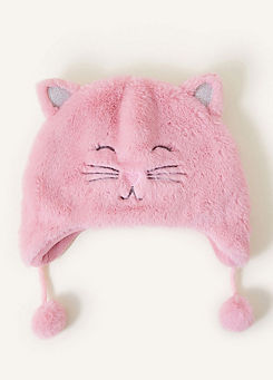 Accessorize Kids Faux Fur Fluffy Cat Chullo Hat