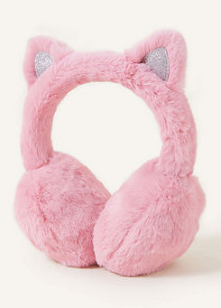 Accessorize Kids Faux Fur Fluffy Cat Earmuffs