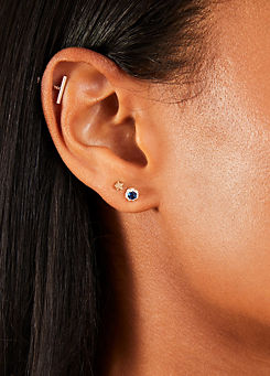 Accessorize Sterling Silver Stone Stud Earrings