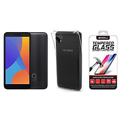 Alcatel 1 2021 Bundle - With Gel Case and Screen Protector