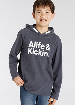 Alife & Kickin Kids Logo Printed Hoodie