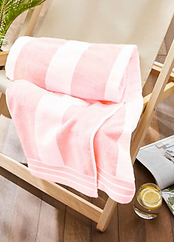 Allure XL Cabana Stripe 100% Cotton Beach Towel