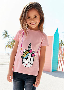 Arizona Kids Unicorn Motif T-Shirt