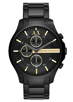 Armani Exchange Men’s Black Chronograph Bracelet Watch
