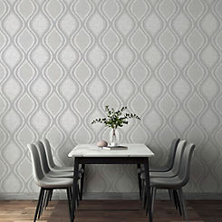 Arthouse Curve Grey Wallpaper