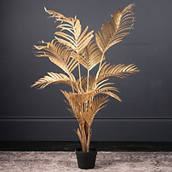 Artificial/Faux Gold Kwai Palm Tree