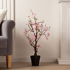Artificial/Faux Pink Cherry Blossom Tree