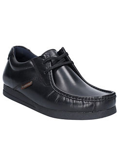 Base London ’Event Waxy Wallaby’ Lace Up Black Shoes