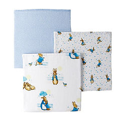 Beatrix Potter Set of 3 Peter Rabbit Baby Collection Muslin Squares