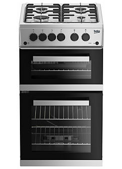 Beko KDG583S Gas Cooker with Gas Grill - Silver