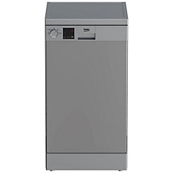 Beko Slimline Dishwasher DVS04020S - Silver
