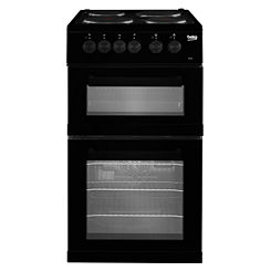 Beko Twin Cavity Electric Oven KD533AK - Black - A Rated