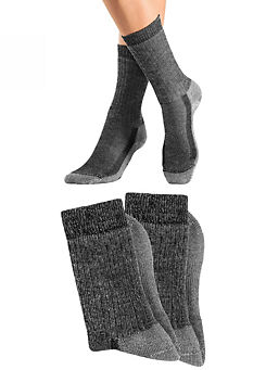 Bench Pack of 2 Wool Blend Ankle Socks