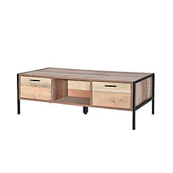 Bergen Wooden Coffee Table with Drawers