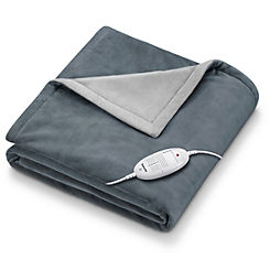 Beurer Classic Grey Cosy Heated Snuggie Throw