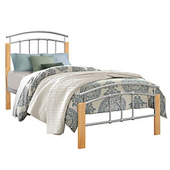 Birlea Tetras Metal & Wood Bed Frame
