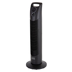 Black & Decker 30-Inch Tower Fan with 2 Hours Timer - Black