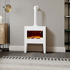 Black and Decker 1.8KW Log Effect Fireplace with Chimney