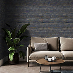 Boutique Chunky Horizontal Weave Textured Wallpaper