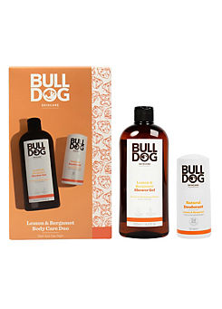 Bulldog Lemon & Bergamot Body Care Duo - Shower Gel 500ml & Natural Deodorant 75ml