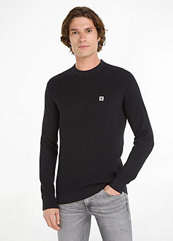 Calvin Klein Embroidered Logo Badge Long Sleeve Sweatshirt