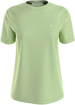 Calvin Klein Embroidered Logo Badge Short Sleeve T-Shirt