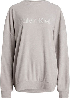 Calvin Klein Front Print Embossed Logo Sweatshirt