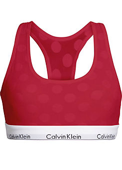 Calvin Klein Logo Print Bralette