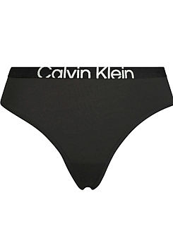 Calvin Klein Logo Print Modern Thong