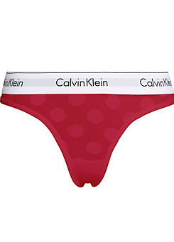 Calvin Klein Long Print Thong