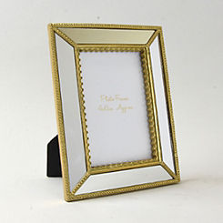 Candlelight 4 x 6 inch Ornate Photo Frame with Mirrored Panels